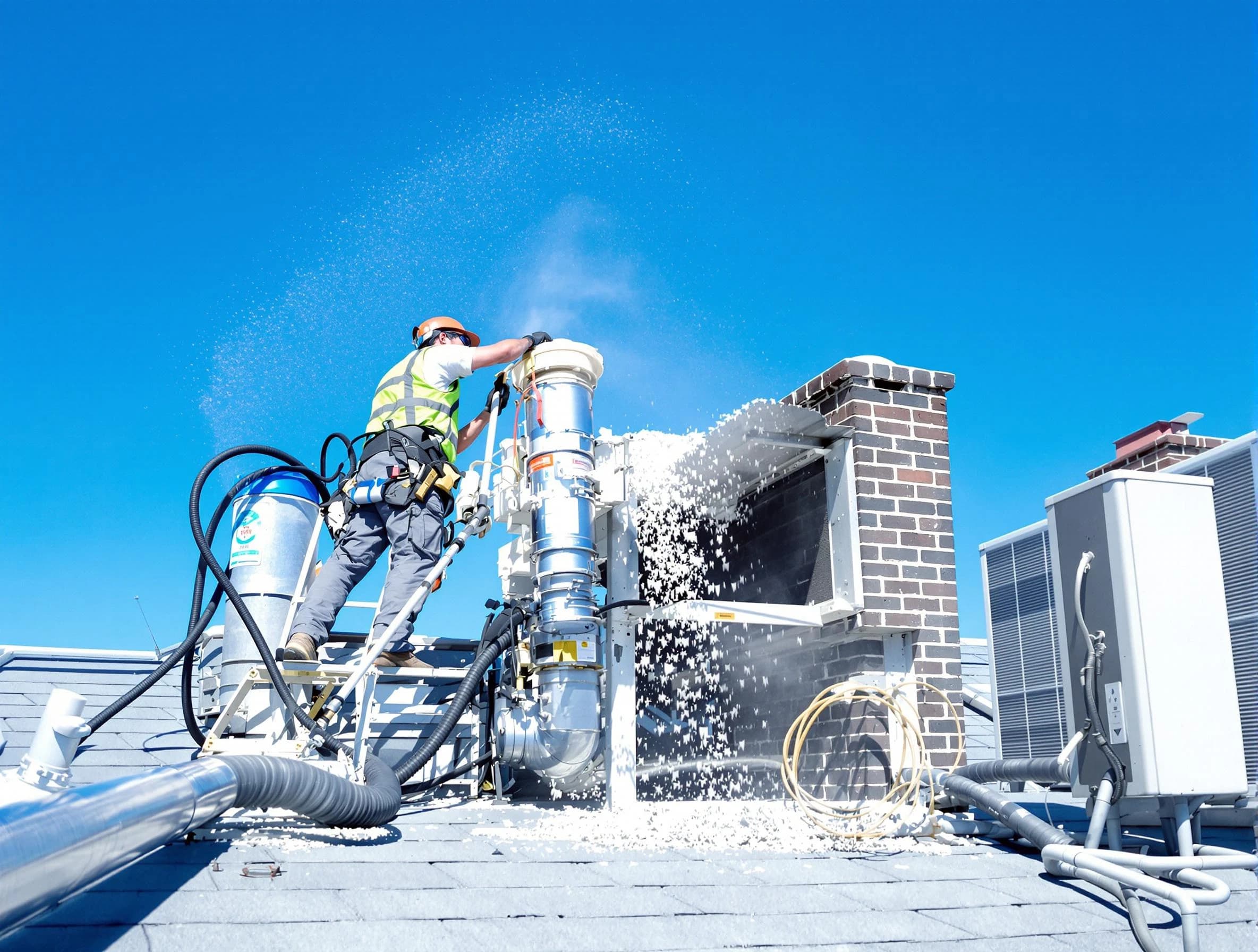 Expert roof dryer vent cleaning by Midlothian Dryer Vent Cleaning in Midlothian