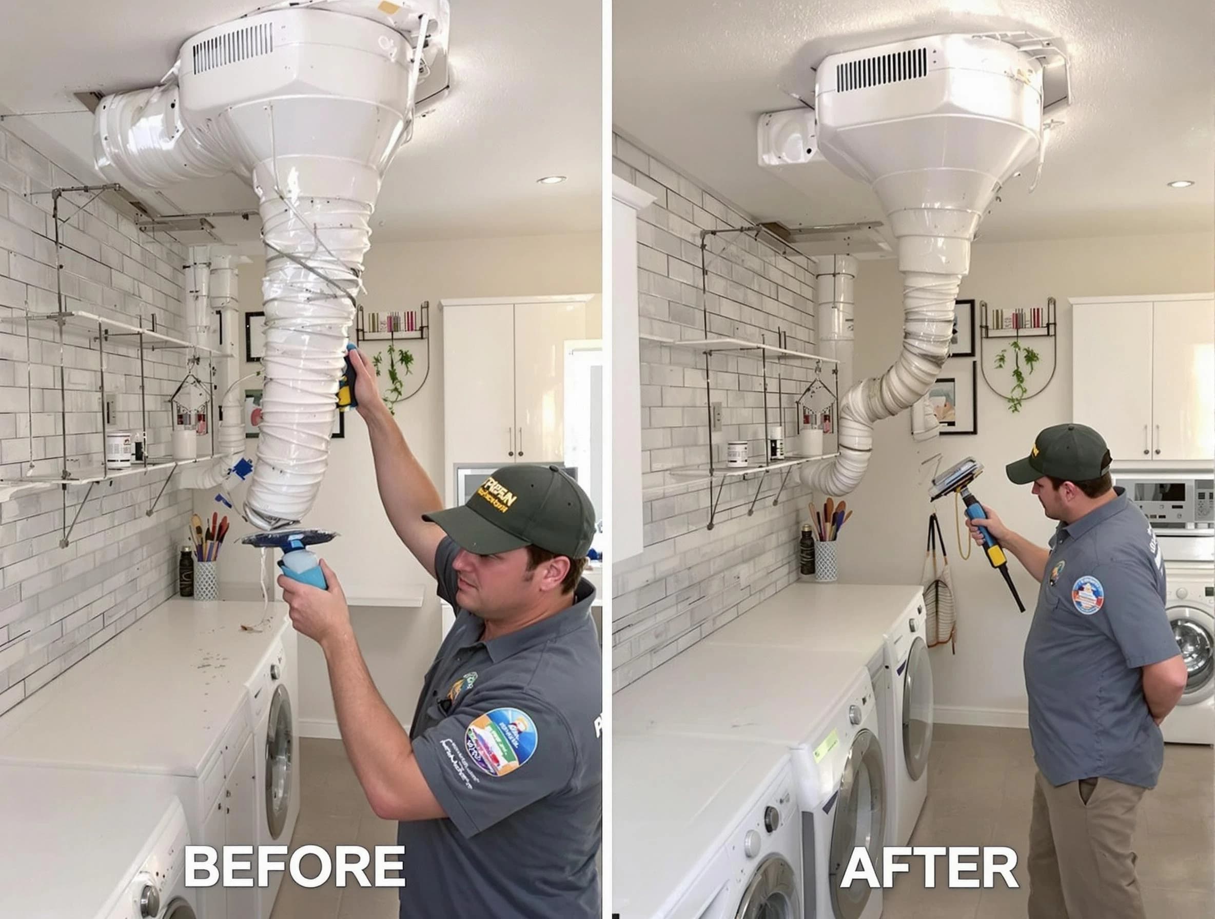 Professional dryer exhaust vent cleaning by Midlothian Dryer Vent Cleaning in Midlothian