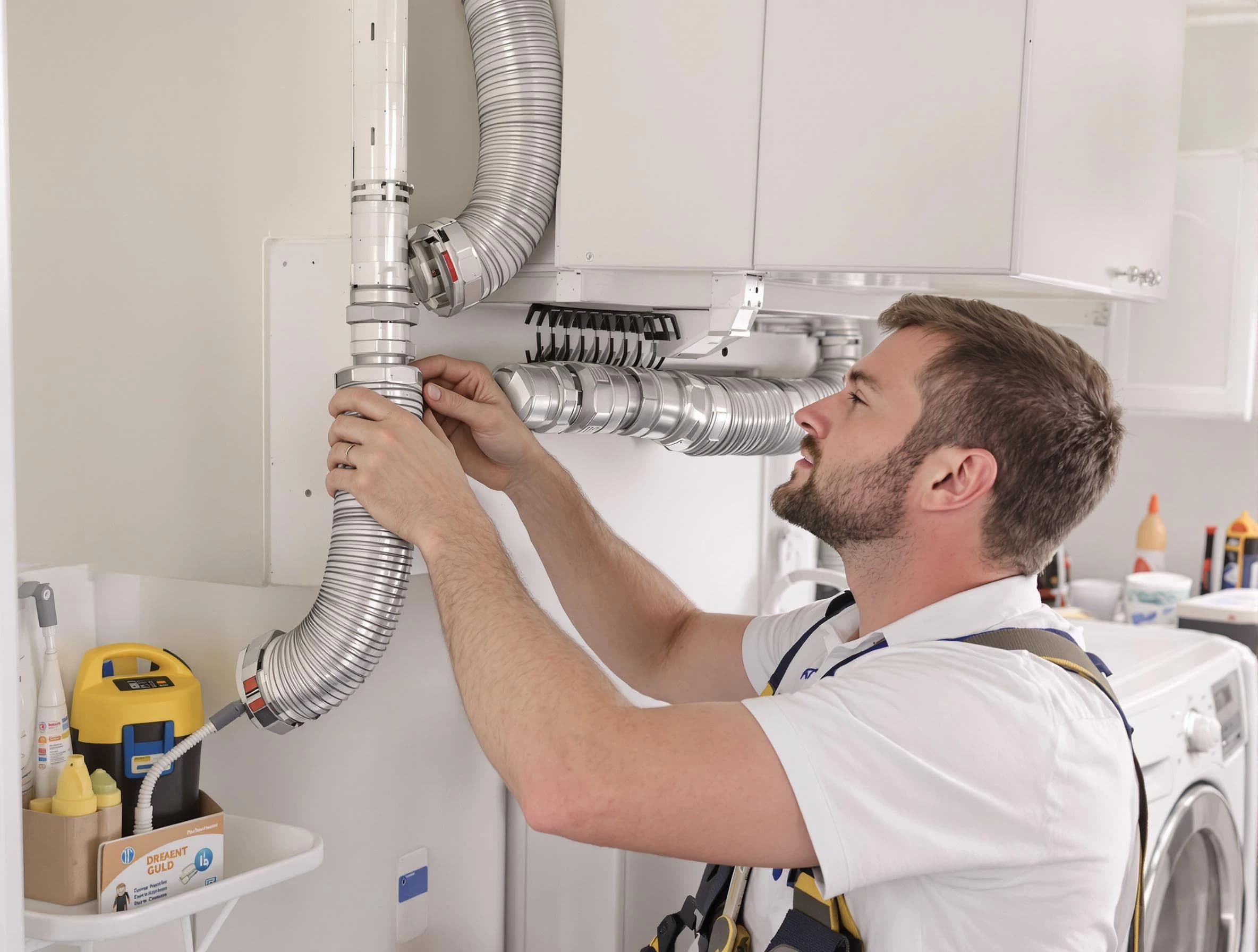 Professional dryer vent repair and installation by Midlothian Dryer Vent Cleaning in Midlothian