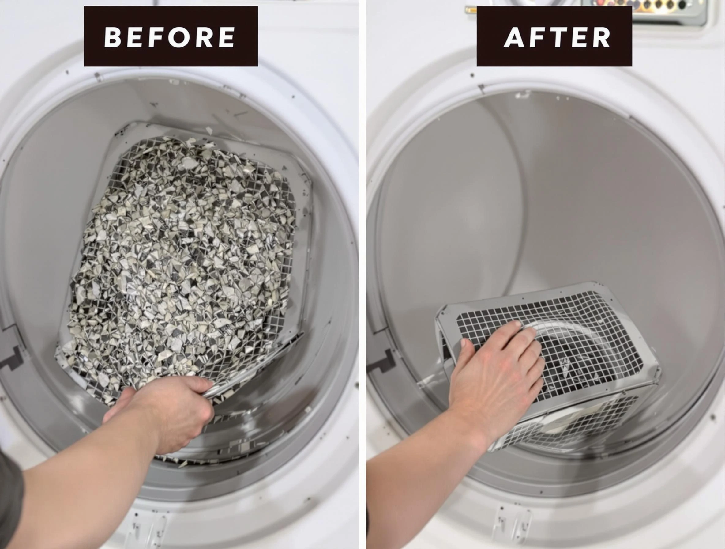 Professional lint trap cleaning by Midlothian Dryer Vent Cleaning in Midlothian