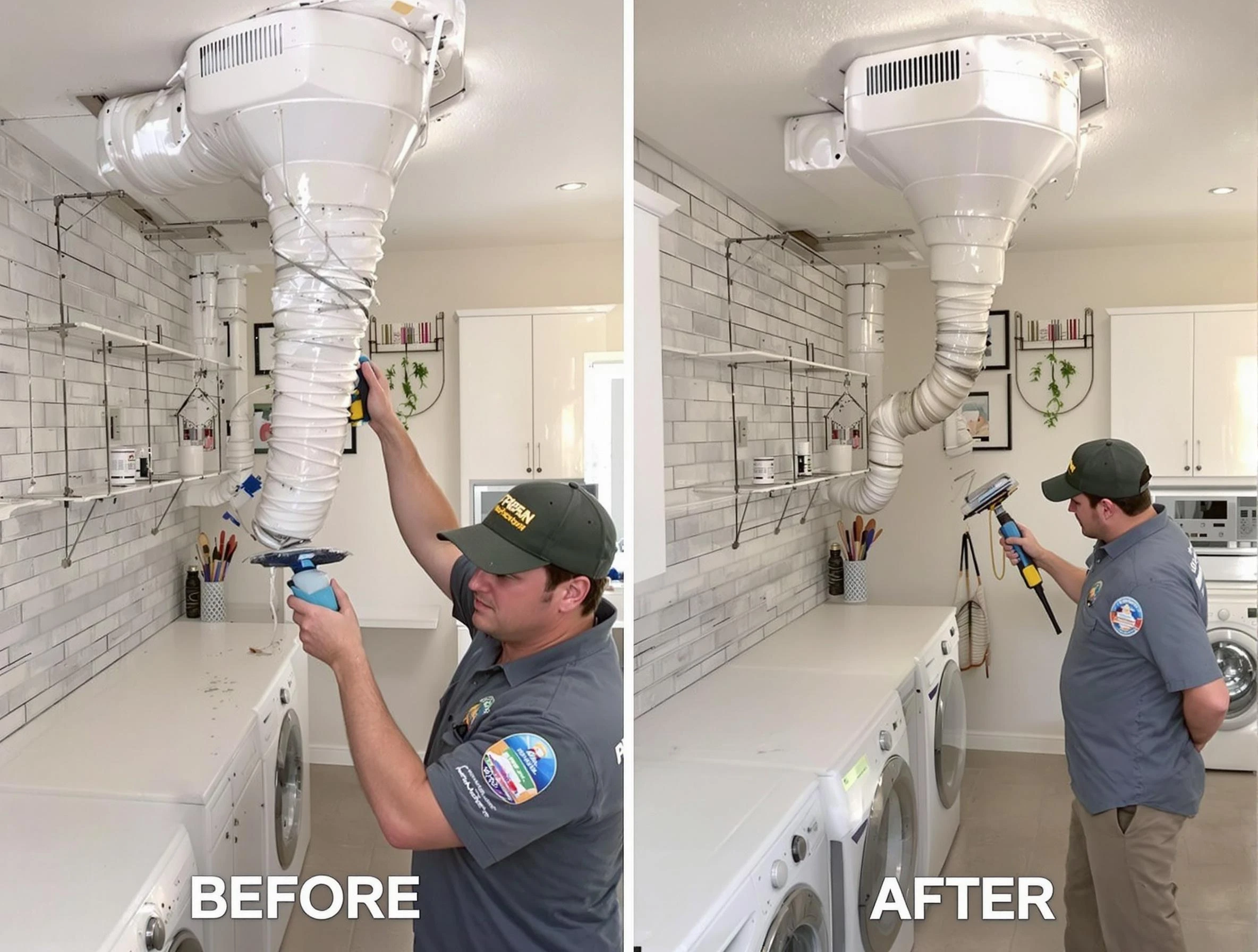 Professional dryer exhaust vent cleaning by Midlothian Dryer Vent Cleaning in Midlothian