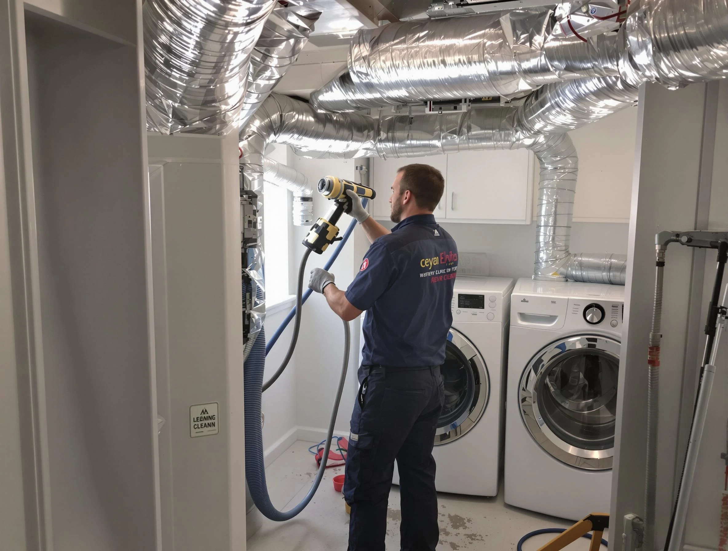 Midlothian Dryer Vent Cleaning specialist using advanced equipment for thorough duct cleaning in Midlothian