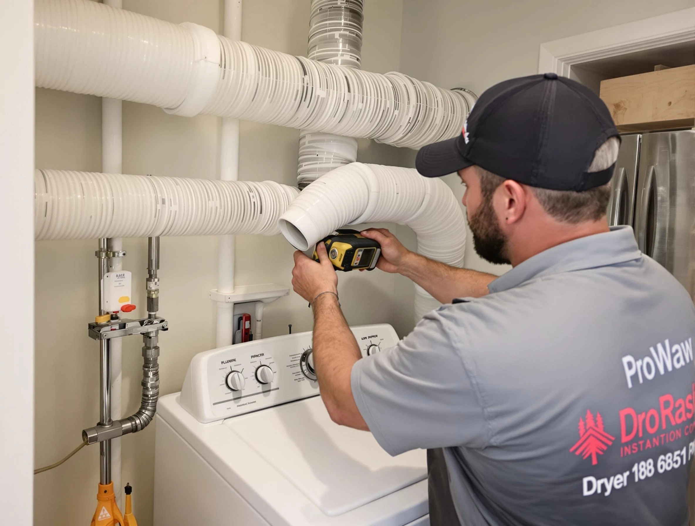 Professional dryer vent hose installation by Midlothian Dryer Vent Cleaning in Midlothian