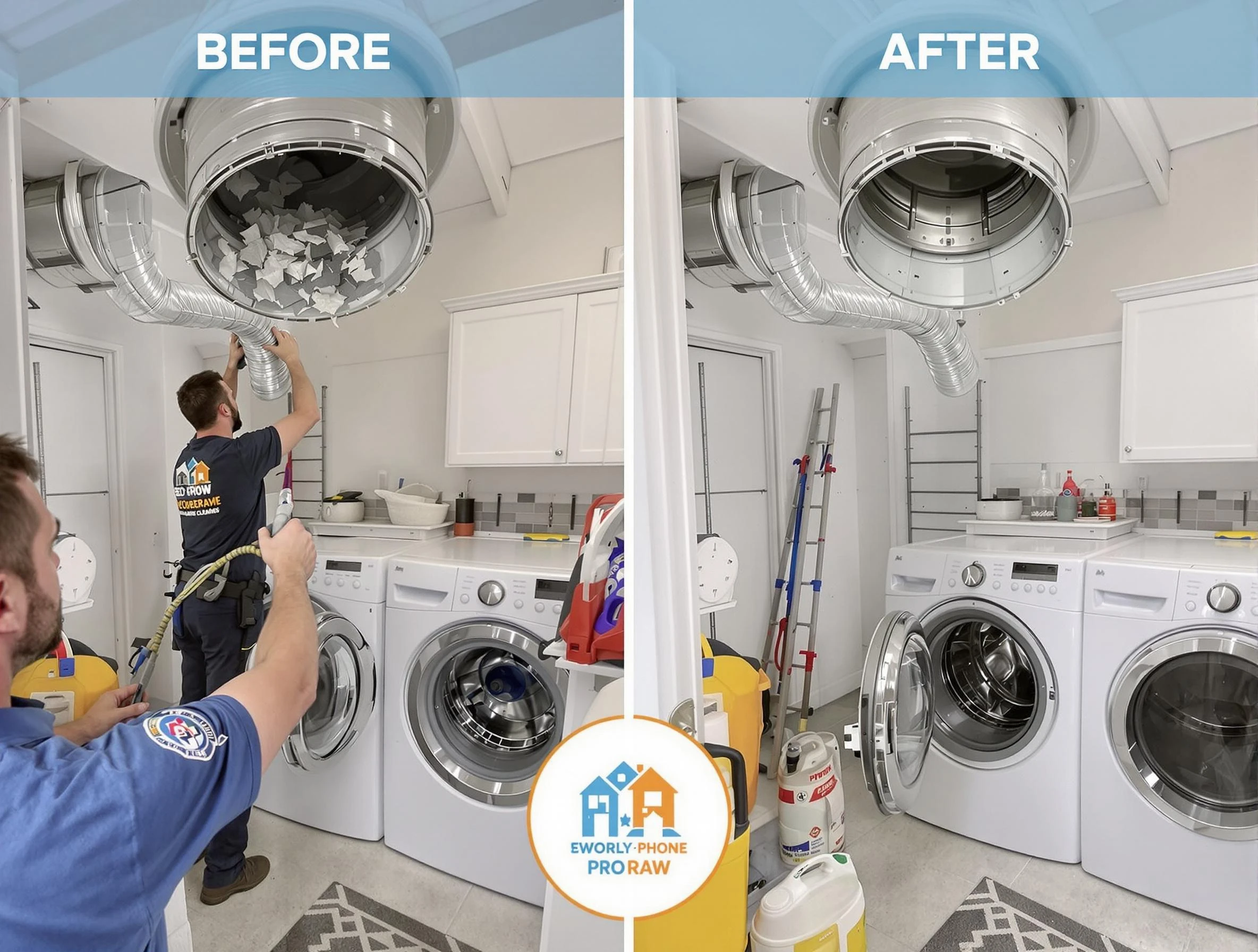 Residential dryer vent cleaning by Midlothian Dryer Vent Cleaning in Midlothian